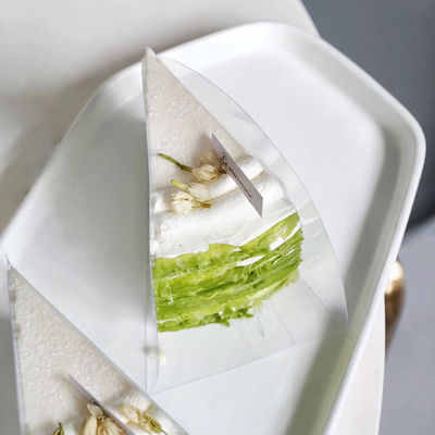 Materiale a pellicola PET per alimenti Scatola di torte per pane trasparente per piccoli dolci da matrimonio