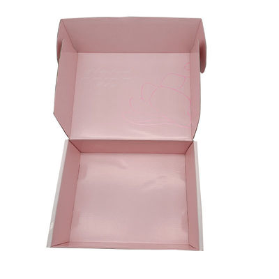 Ordine su misura Scatole postali in cartone rosa per imballaggi ecologici