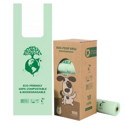 PBAT PLA Corn Starch Vest Style Bag per rifiuti compostabili in ambienti asettici