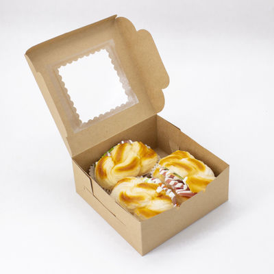 Presenta Cross Wide Craft Paper Cake Box per Snow Mei Niang Snow Crisp Small Cake