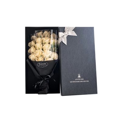 Logo personalizzato confezionamento regalo rosa rossa colore fiori sapone scatola regalo per San Valentino