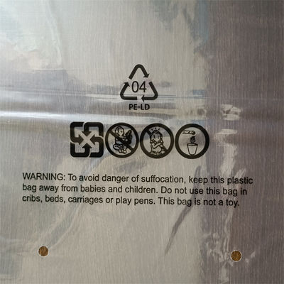 Superficie di stampaggio in foglio Finish Polybag sigillato a calore per imballaggi stampati asettici su misura