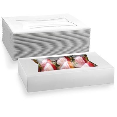 12x8x2,25 pollici Cartoni di torte Kraft personalizzati per imballaggi ecologici
