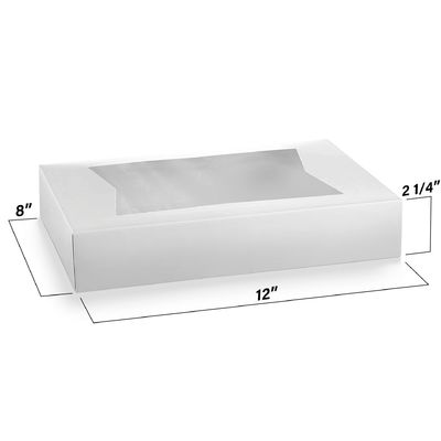 12x8x2,25 pollici Cartoni di torte Kraft personalizzati per imballaggi ecologici