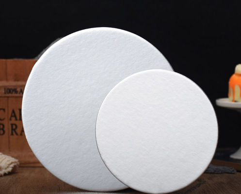 Diretto eccellente alimenti di grado circolo cartone torta carta tavole rotonde base argento vassoio