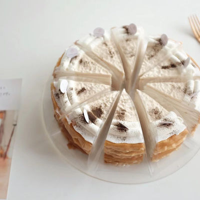 Materiale a pellicola PET per alimenti Scatola di torte per pane trasparente per piccoli dolci da matrimonio