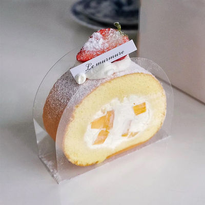 Materiale a pellicola PET per alimenti Scatola di torte per pane trasparente per piccoli dolci da matrimonio