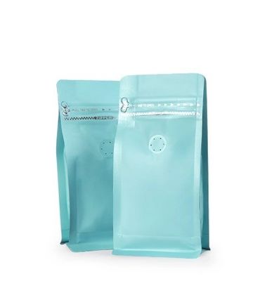Tasse di valvola per caffè di carta kraft personalizzate con serratura a cerniera e valvola per prodotti nel 2023
