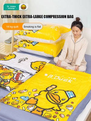 Comodo sacchetto pieghevole per coperte per viaggi e organizzazione domestica Materiale in PVC