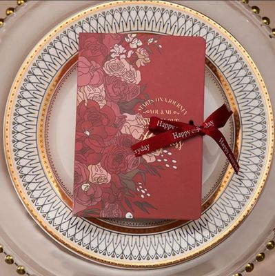Logo del cliente accettabile Cartone di matrimonio Caramelle confezionate per fiori belli