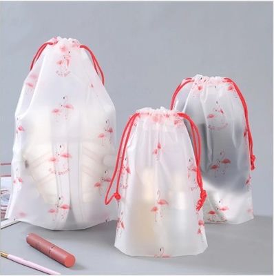Sacchetto di polistringa EVA di plastica ghiacciata Sacchetto di stoccaggio di stringa per abbigliamento Logo personalizzato