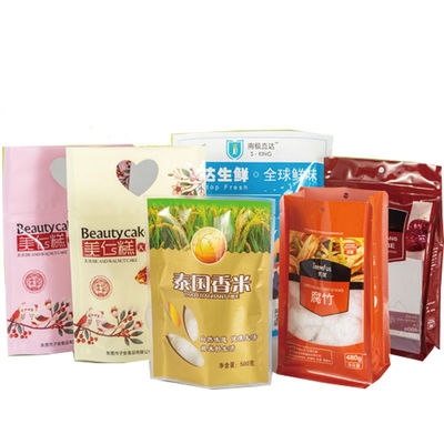 Stand Up Multi Printing Vacuum Sealer Bags per frutta secca resealable a colori personalizzati