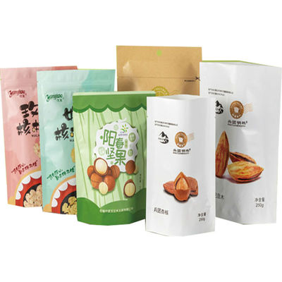 Stand Up Multi Printing Vacuum Sealer Bags per frutta secca resealable a colori personalizzati