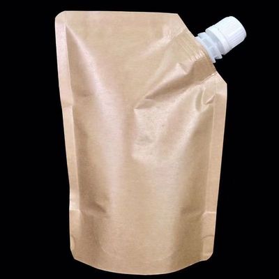 Busta di spruzzo in piedi per crema cosmetica liquida carta kraft materiale laminante di plastica