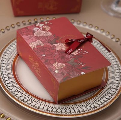 Bastoni regalo personalizzato artigianato scatole di nozze come scatole di cioccolato e rose quadrate