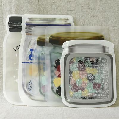 Sacchetti per la conservazione degli alimenti a colori personalizzati Sacchetti a cerniera Sacchetti di imballaggio a forma speciale