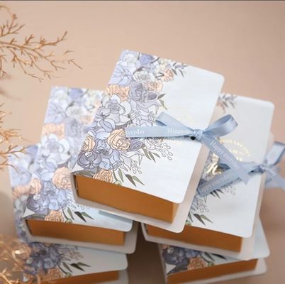Bastoni regalo personalizzato artigianato scatole di nozze come scatole di cioccolato e rose quadrate