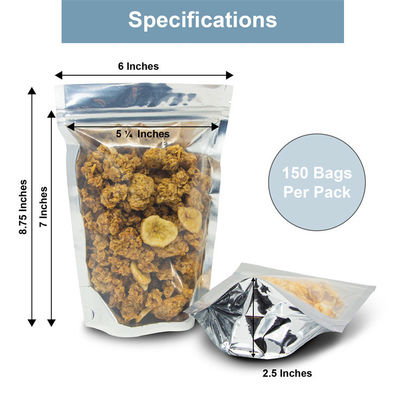 Conveniente sacchetto a zip a prova di odore da 6x9 pollici per altri alimenti in materiale Mylar