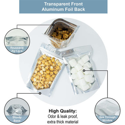 Conveniente sacchetto a zip a prova di odore da 6x9 pollici per altri alimenti in materiale Mylar