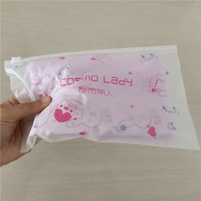 Logo personalizzato confezionamento di abbigliamento sacca di cerniera per abbigliamento rigettato riutilizzabile plastica