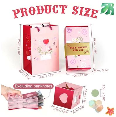 Scatole di confezioni di carta eleganti Custom Boutique Regali di Natale Scrapbook Sorpresa Bomba