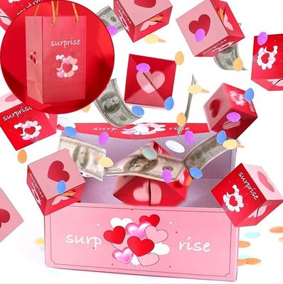 Scatole di confezioni di carta eleganti Custom Boutique Regali di Natale Scrapbook Sorpresa Bomba