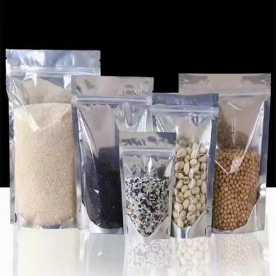 Imballaggio per alimenti trasparente PE Plastic Stand Up Bag con logo asettico