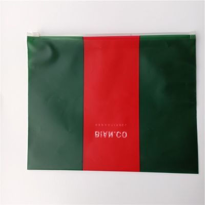 Pvc biodegradabile impermeabile con sacchetto di plastica ziplock organizzatore di stoccaggio per maniglia di sigillamento