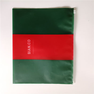 Pvc biodegradabile impermeabile con sacchetto di plastica ziplock organizzatore di stoccaggio per maniglia di sigillamento