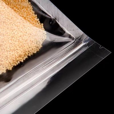 Imballaggio per alimenti trasparente PE Plastic Stand Up Bag con logo asettico