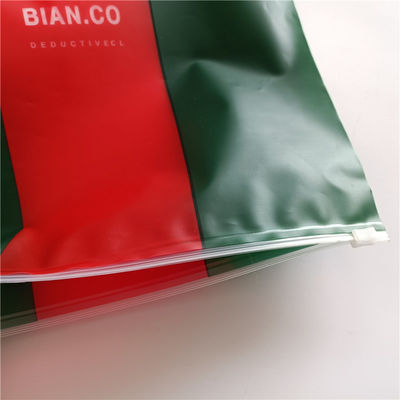 Pvc biodegradabile impermeabile con sacchetto di plastica ziplock organizzatore di stoccaggio per maniglia di sigillamento