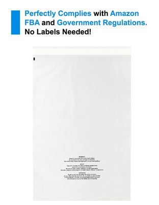 Logo personalizzato stampato Sacchetti in plastica trasparente per felpe con cappuccio Imballaggio ecologico