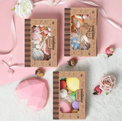 Scatola di dolci acrilica per regalo Logo personalizzato Quadrato contenitori di plastica chiara Mousse Cup