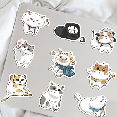 Etichette di carta Kraft Grazie Adesivi Cute Cat Cartoon Design per Adesivo Decorativo
