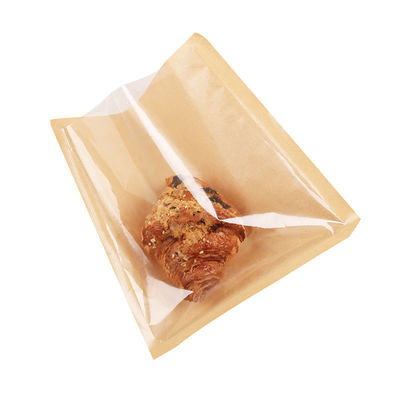 Cartone Kraft Pane E Snack Sigillazione Carta a prova d'olio Sandwich Toast Formaggio Sacchetto di confezione 2023