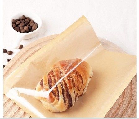 Cartone Kraft Pane E Snack Sigillazione Carta a prova d'olio Sandwich Toast Formaggio Sacchetto di confezione 2023