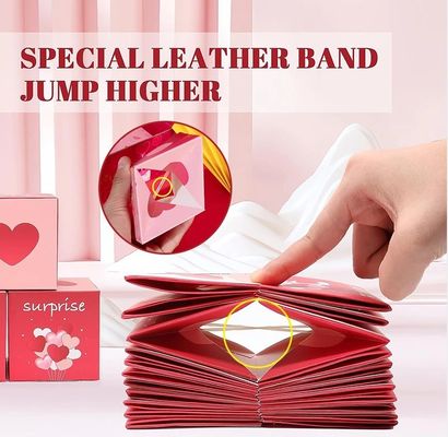 Materiale di imballaggio Scatola regalo sorpresa di compleanno fai da te Scatola regalo di festa Favori di soldi divertenti Scatola esplosione