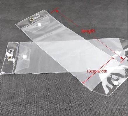 Imballaggio in plastica trasparente in PVC per estensione dei capelli con logo personalizzato per cosmetici