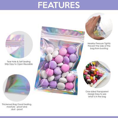 Grave Printing Rainbow Packaging per sacchetti di caramelle in foglio di alluminio a prova di odore da 5 galloni