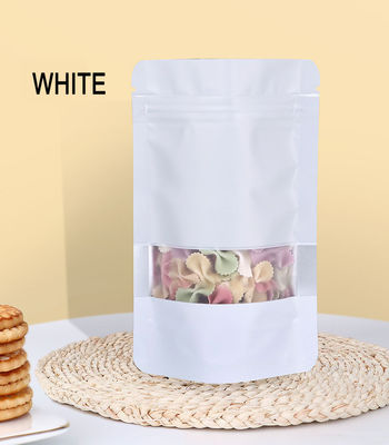 Matte Finish Ziplock Package per frutta secca Stand Up Pouch Kraft Bag