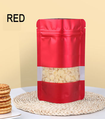 Matte Finish Ziplock Package per frutta secca Stand Up Pouch Kraft Bag
