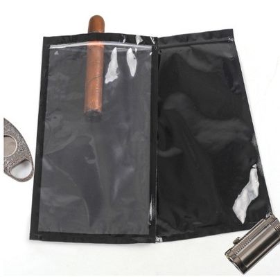 2023 Custom Logo Biodegradabile Ziplock Sacchetti per l'idratazione del sigaro Storage Custom Order