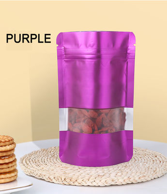 Matte Finish Ziplock Package per frutta secca Stand Up Pouch Kraft Bag
