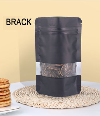 Matte Finish Ziplock Package per frutta secca Stand Up Pouch Kraft Bag