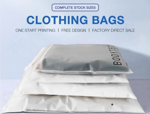 Sacchetto olografico Mylar per imballaggi per abbigliamento trasparenti in struttura di materiale PE