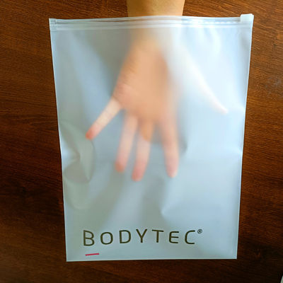 Sacchetto olografico Mylar per imballaggi per abbigliamento trasparenti in struttura di materiale PE