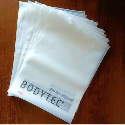 Sacchetto olografico Mylar per imballaggi per abbigliamento trasparenti in struttura di materiale PE
