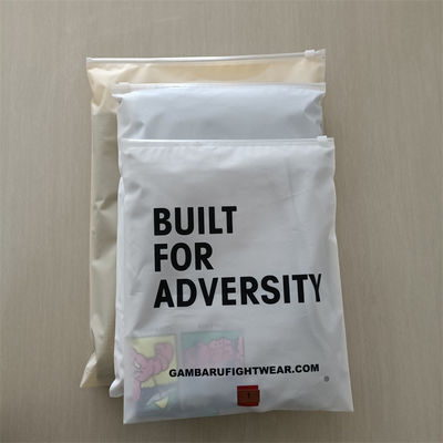 Maniglia di sigillamento Zipper Top Sacchetto di plastica ghiacciata per imballaggi di abbigliamento in tessuti ecologici