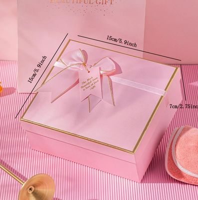 Luxury Pink Magnet Cover Dress Cartone Con Folding Magnetic Seal Gift Box