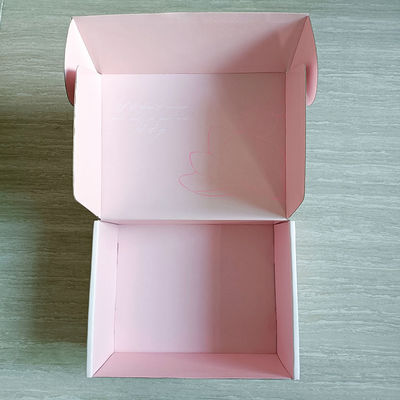 Ordine su misura Scatole postali in cartone rosa per imballaggi ecologici